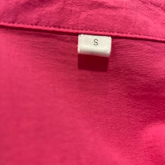 🩷🩷🩷 Hot Pink Button Long Sleeve Cotton Oxford Boyfriend Shirt - Picture 4 of 5